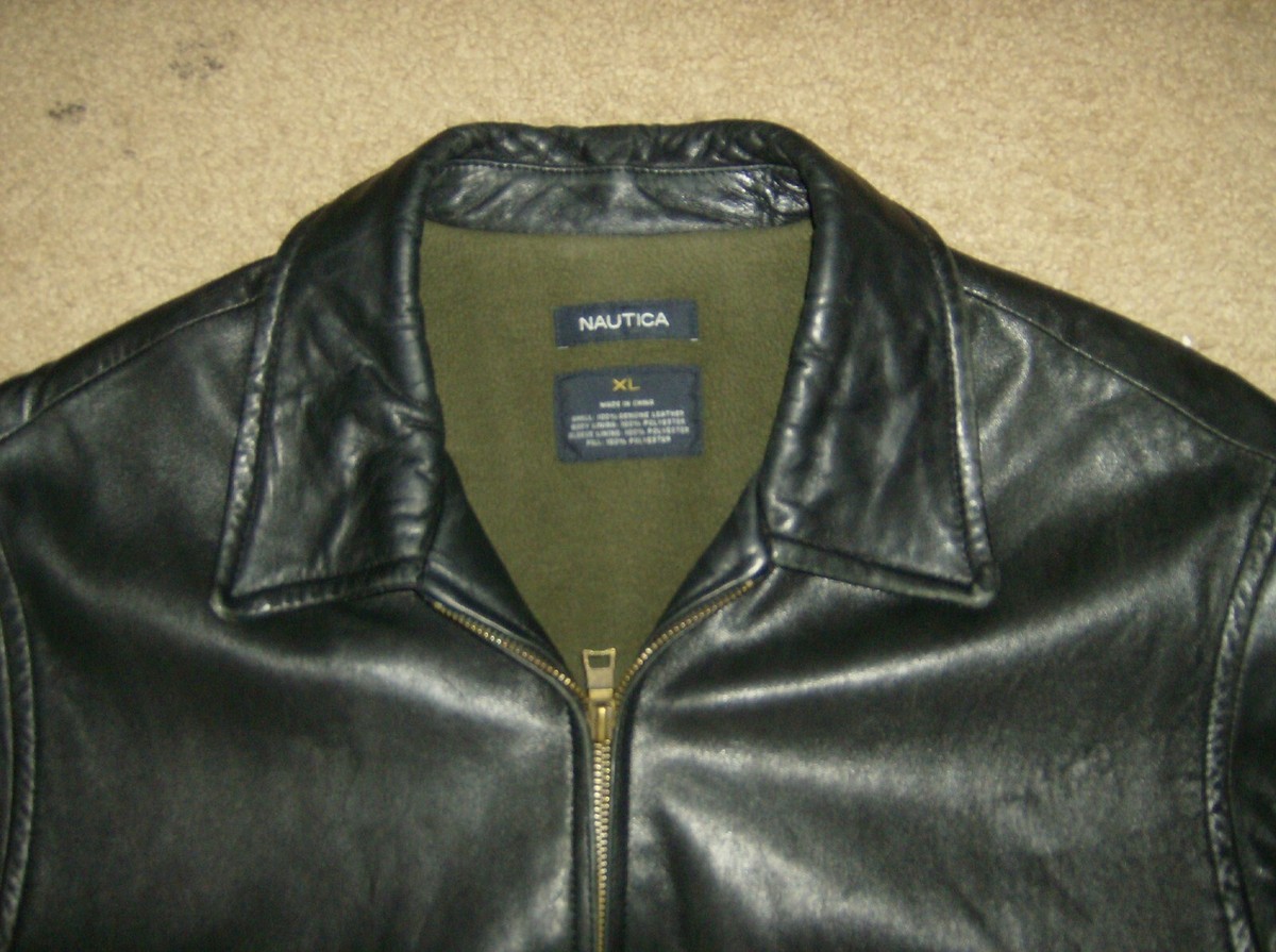 Nautica Lambskin Leather Jacket - Quality Leather! Size XL | eBay