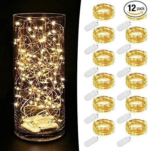 2M Battery LED Powered Copper Wire String Fairy Xmas Party Lights Warm White - Picture 1 of 22