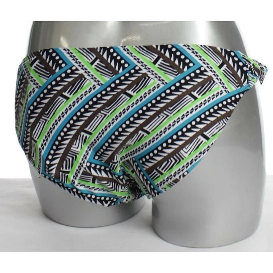 Coco Reef Womens S Swim Bottom Tanga Black Geometric Bikini Multi-Color - Image 4 of 4