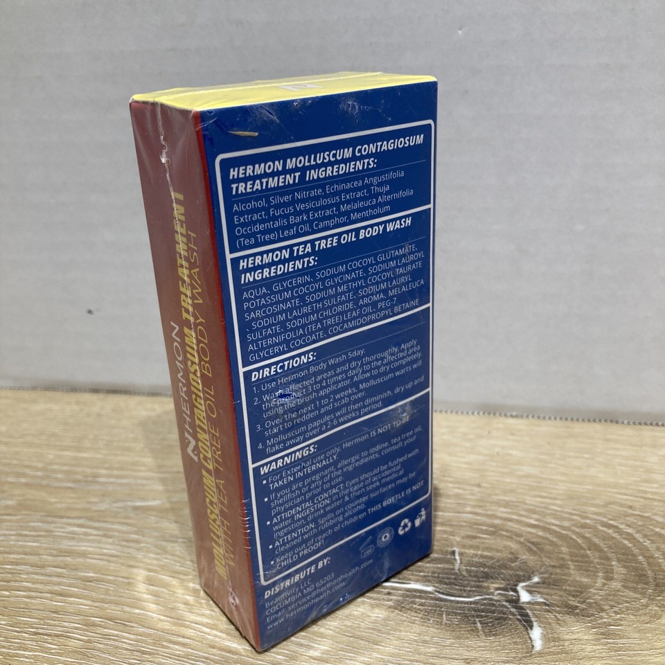 Hermon Molluscum Contagiosum w/ Tea Tree Oil Body Wash eBay