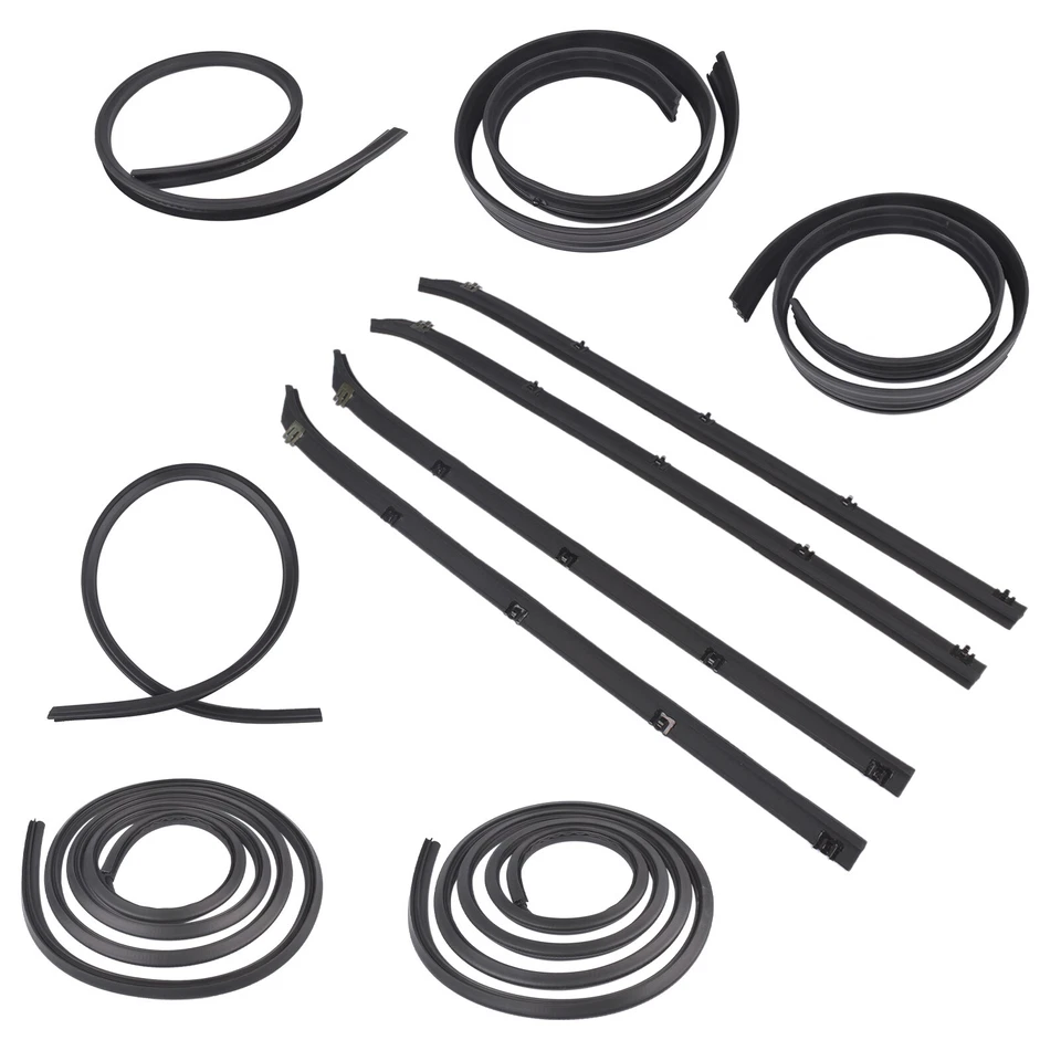 10x Door Window Weatherstrip Seal Kit for 80-93 Dodge Truck Ram charger Plymouth - Image 3 of 4