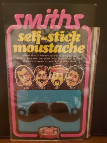 1970er 80er Jahre Vintage Neuheit Schnurrbart/Bart alter Witzladen Lagerbestand - Bild 1 von 1