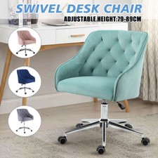 Office Chair Vanity Chair with Wheels Backrest Swivel Rolling Height Adjustable
