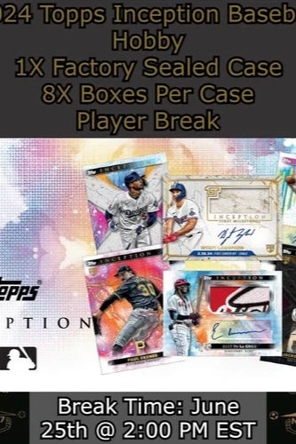 2024 Topps Inception Baseball Hobby 1X Case Player BREAK #3
