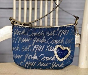 coach tote bolsa blue