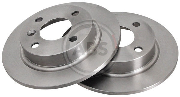 Rear Set 2x Brake Discs A.B.S. 16123 for Volvo 400 (88-97)
