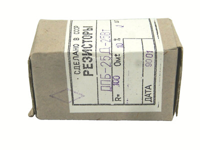 1 x WIREWOUND POTENTIOMETER PPB-25D  100 Ohm 25Watt 10% VARIABLE TRIMMER NOS/NIB