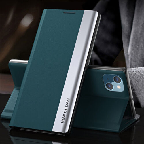 Slim Leather Flip Case Phone Cover for iPhone 16/15/14/13/12/11 Pro Max XR SE 8 - Picture 5 of 20