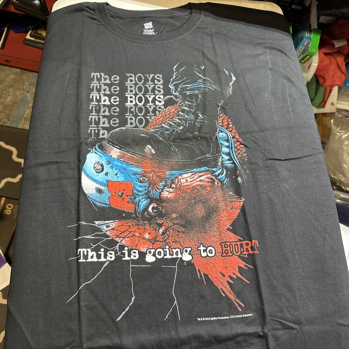 The Boys Comic Book T-shirt Spitfire Production Men's Sz XXL 2XL