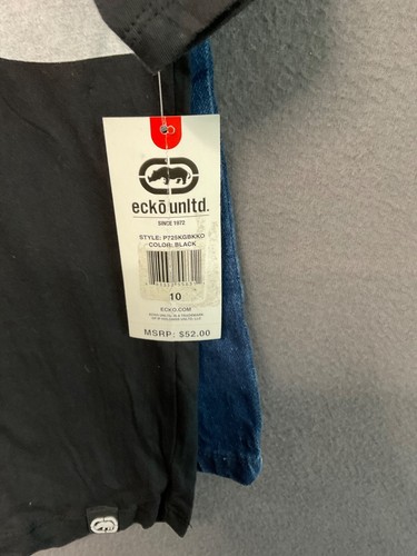 Ecko Unltd Kids Jean Shorts & Tee Size 10 Blue Denim Casual Summer Boys NWT - Picture 2 of 14