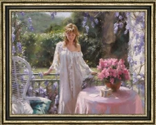 Handmade Oil Painting art Impressional female women girl on canvas 30"x40"