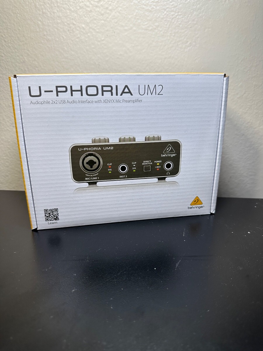 Behringer U-PHORIA UM2 Single Channel Audio Interface - Black for