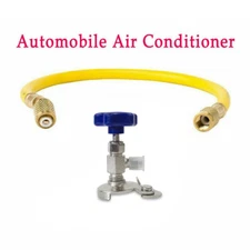 AC R12 R22 Can Tap Tapper Dispenser Valve Refrigerant Charging Recharge Hose Kit