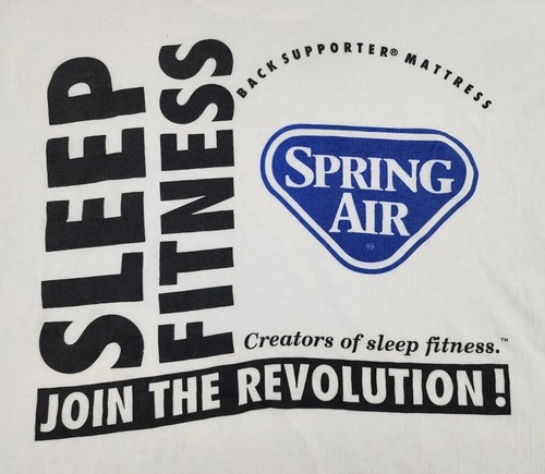 VINTAGE Sears Shirt Men Extra Large Sleep Fitness Mattress Employee Adult A12