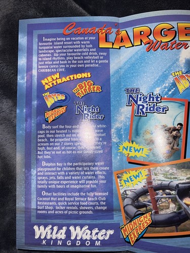 Wild Water Kingdom * Toronto * Caribbean Cove * Travel / Brochure - Picture 3 of 6