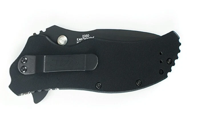 Cuchillo de borde liso Zero Tolerance 0350 asistido abierto negro mango G10 CPM-S30V Foto 3 de 4