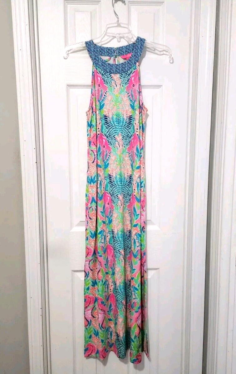 chinese dress ladies Women's UPF 50+ Kaden Chillylilly Maxi Dress in Pink