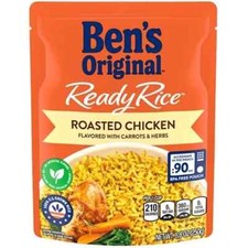BEN S ORIGINAL READY RICE ROASTED CHICKEN 8.8 OZ POUCHES 6 PACK GREAT DEAL Se