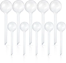 10 Pcs Clear Plant Watering Globes,Plastic Self-Watering Bulbs,Flower Automatic