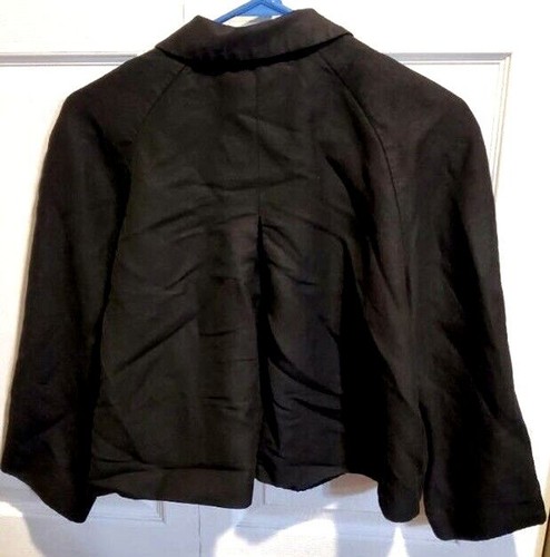 Calvin Klein Women's Dress Jacket Black With Black Satin Lining Sz 14 - Picture 2 of 3