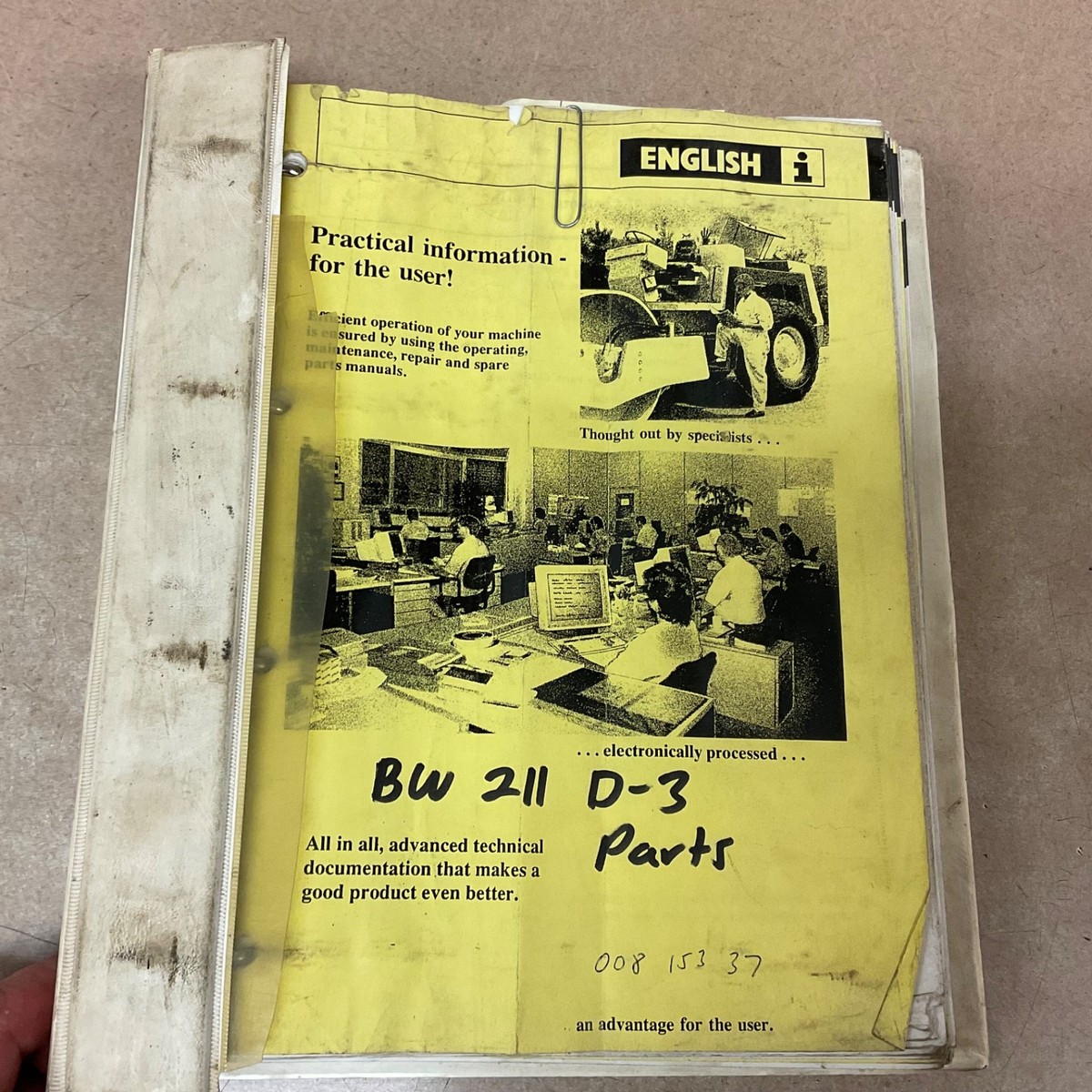 Bomag BW 211 D-3 PARTS MANUAL BOOK CATALOG LIST VIBRATORY