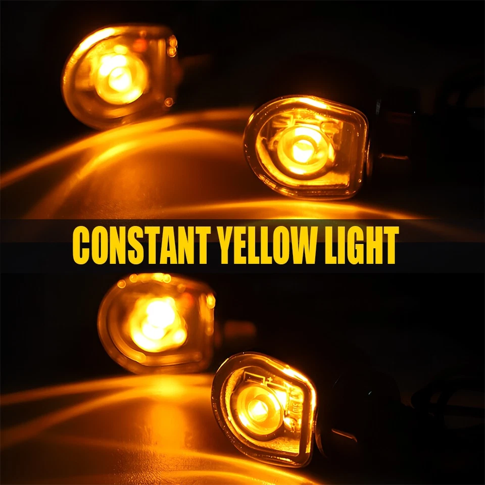 Turn Signals Blinker Lights Indicator Amber Universal Motorcycle LED Mini USA - Image 2 of 4