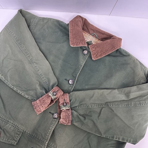 Chaqueta de pana St Johns Bay de colección para mujer forro a cuadros verde tareas de campo 1x LEER - Imagen 6 de 24