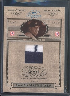 2004 Donruss Timeless Treasures ROGER CLEMENS #AW-33 Award Materials Patch /25