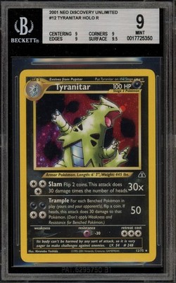 バンギラス 遺跡をこえて... Tyranitar Neo Discovery Pokemon Tyranitar Holo Neo Discovery Unlimited 12 Bgs 9 Mint | eBay