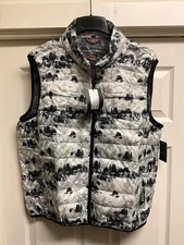 HAWKE & CO PERFORMANCE SPORT PACKABLE DOWN PUFFER VEST SNOW CAMO PRO SERIES (XL)