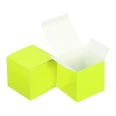 Gift Boxes with Lids, (4x4x4 Inch, Yellow) (36 Pcs), Cardstock Small ...