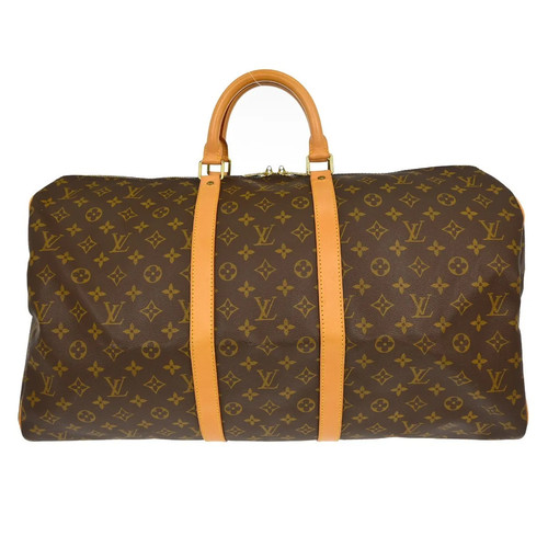 Louis Vuitton Keepall Monogram Canvas Brown Travel Bag