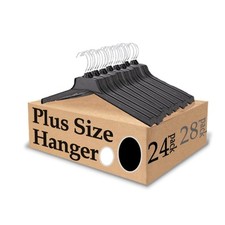 King Mills Extra Wide Clothes Hangers, Percheros para Colgar Ropa, 19 Inch Ex...