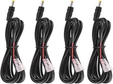 4 Pcs Trail Camera Power Cord, 4.0X1.7Mm DC External Power Cable Compatible with