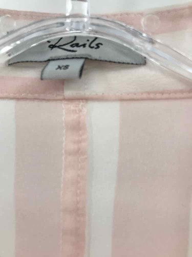 Rails Pink Size XS Stripe Blouse - Picture 3 of 3