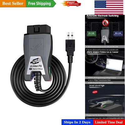 Streamlined vLinker FS USB Adapter: Enhance FORScan Diagnostics for Your Vehicle