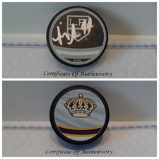 Mikey Anderson Autographed Signed Los Angeles Kings Puck Reverse Retro Puck COA