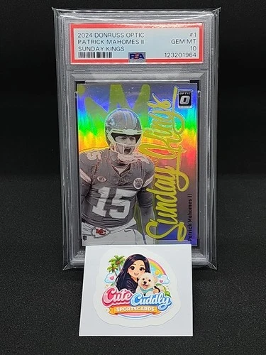 2024 Panini Donruss Optic - Sunday Kings Patrick Mahomes II #1  PSA 10 SP