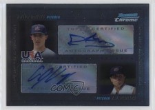 2010 Bowman Chrome USA Dual 447/500 Dillon Maples AJ Vanegas #USADA-8 Auto 2f9