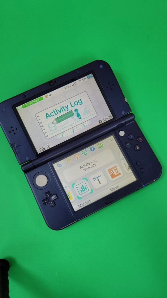 Galaxy Púrpura Nuevo 3DS XL LL REGIÓN LIBRE 128 GB Pantallas Perfectas Terceros Restaurado Foto 2 de 4