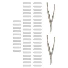 100 Pcs 0.87"/0.63"x0.2" Phone Dustproof Net Sticker Speaker Cover Silver