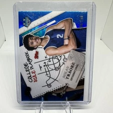 2024-25 Bowman U #CRP-17 Nolan Traore College Rule Playbook Blue Refractor