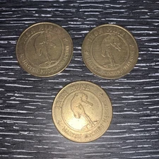 Iron Mike Master Pitching Machine No Cash Value Token Vintage Coin Lot Of 3