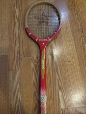 Vintage Spalding Wooden Woodstar Tennis Racket gonzales prize cup