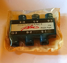 Performance Plus Gp6 6-tone Pitch Pipe Guitar Tuner Blue Plastic W Pouch