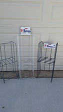 Indoor metal and outdoor plastic publication racks / news stands