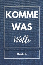 A5 kariertes Notizbuch f&uuml;r Strickfans | KOMME WAS WOLLE | Schreibheft, Journal