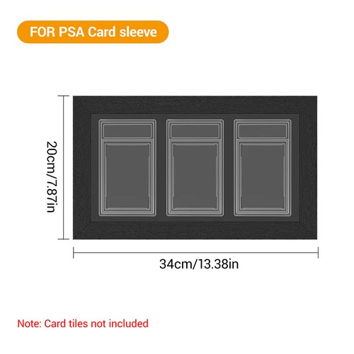 3 Trading Card Display Frame Wall Mount UV Protection Real Glass Card Display US - Picture 11 of 11