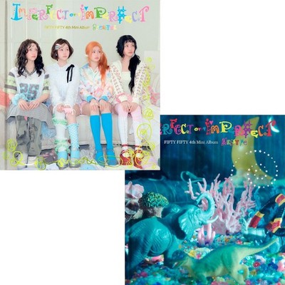 FIFTY FIFTY IMPERFECT-I'MPERFECT Album 2 Ver SET/2CD+2 Photo Book+4 Card+2Poster