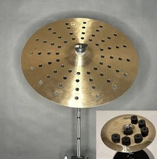Sonic Sound 16 Inch B20 Holy Crash Cymbal + 6 FREE BLACK Cymbal Pads.